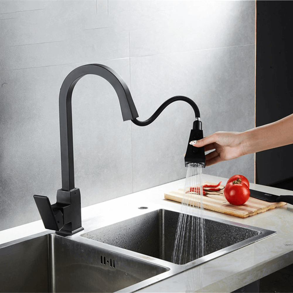 Besas Dual Function Pull Down Spout Kitchen Faucet