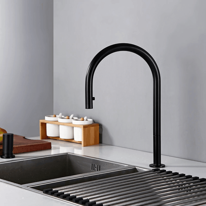 Calé 2-Hole Kitchen Faucet With Pull Out Spout