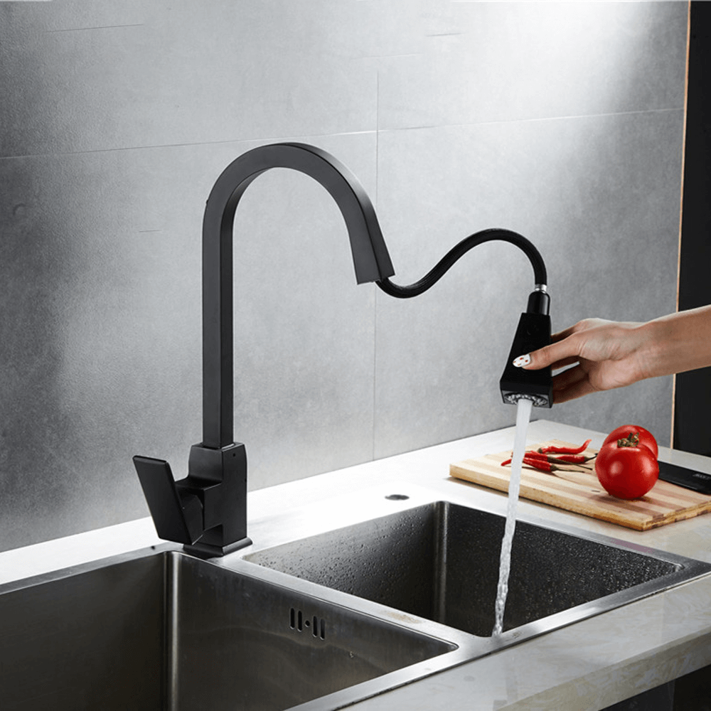 Besas Dual Function Pull Down Spout Kitchen Faucet