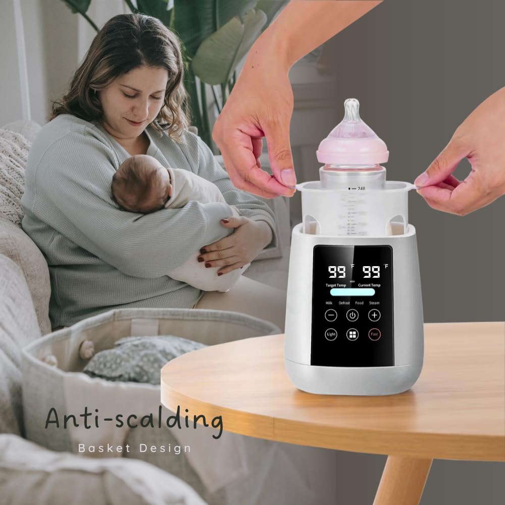 Homefy™ 5-in-1 Smart Baby Bottle Warmer | Fast Warming & Steam Sterilizer