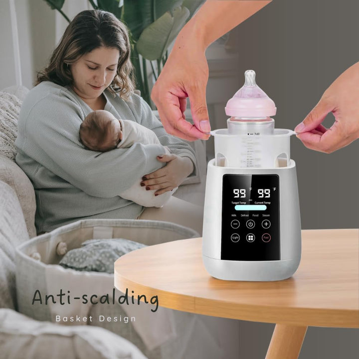 Homefy™ 5-in-1 Smart Baby Bottle Warmer | Fast Warming & Steam Sterilizer