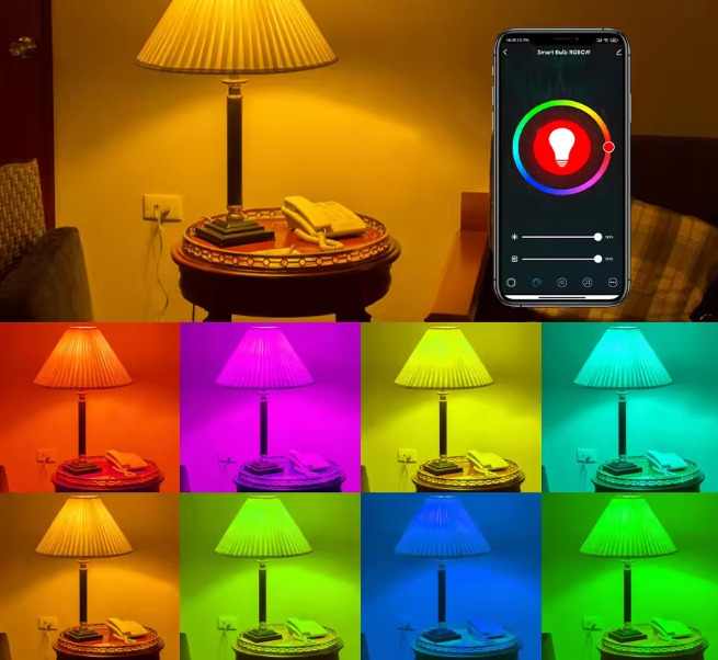 Smart WiFi Color Changing Light Bulbs, 16 Million Colors RGBWW, Compatible with Alexa and Google Assistant, Pack