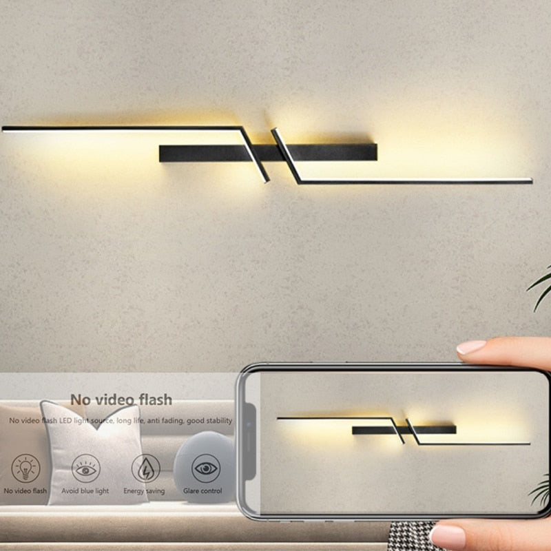 LED WALL SCONCE STRIP LIGHT MINIMALIST DESIGN