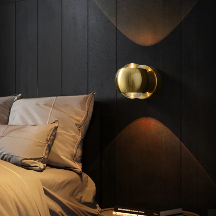 Jorid - Modern Brass LED Wall Lamp Foyer