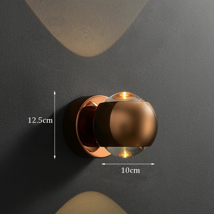 Jorid - Modern Brass LED Wall Lamp Foyer