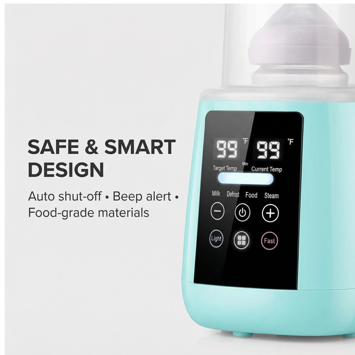 Homefy™ 5-in-1 Smart Baby Bottle Warmer | Fast Warming & Steam Sterilizer HOMEFY.US