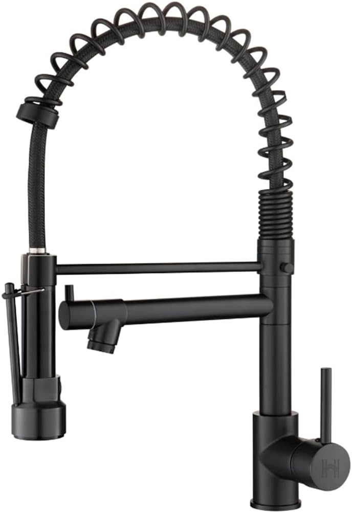Kitchen Faucet with Sprayer Matte Black