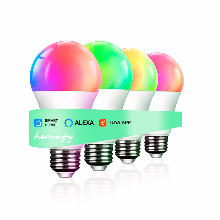 Smart WiFi Color Changing Light Bulbs, 16 Million Colors RGBWW, Compatible with Alexa and Google Assistant, Pack