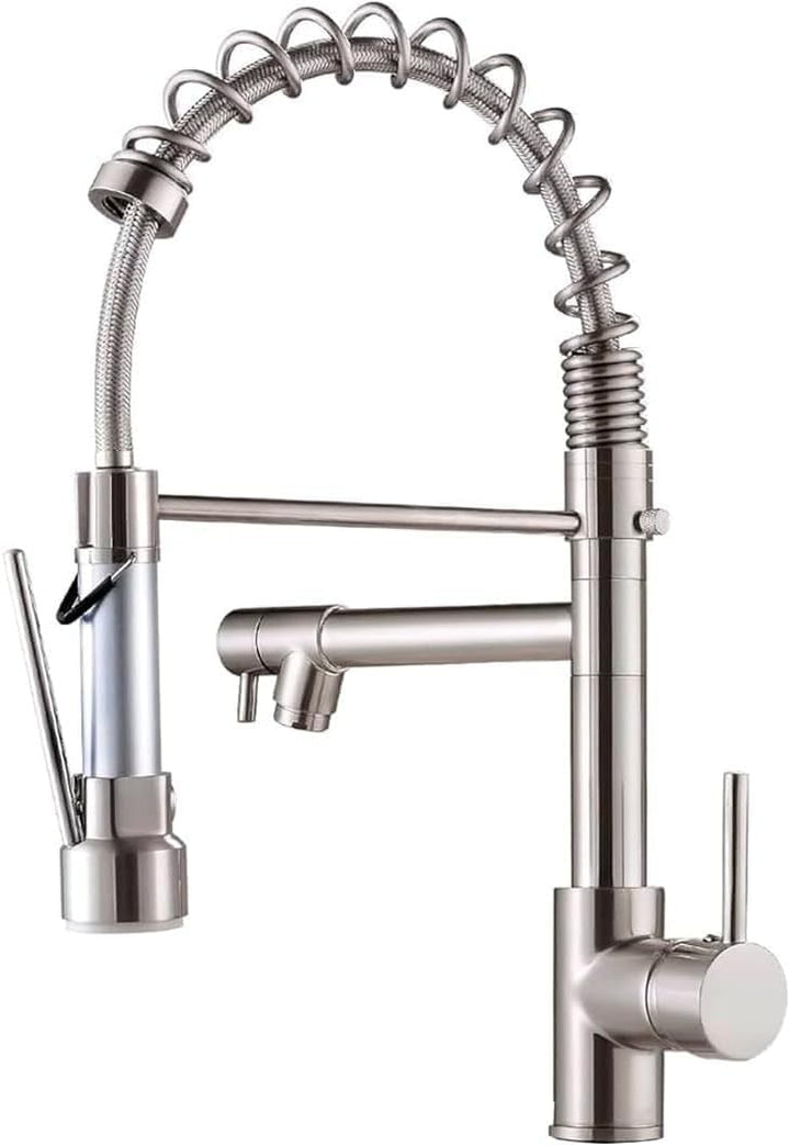 Kitchen Faucet with Sprayer Brushed Nickel