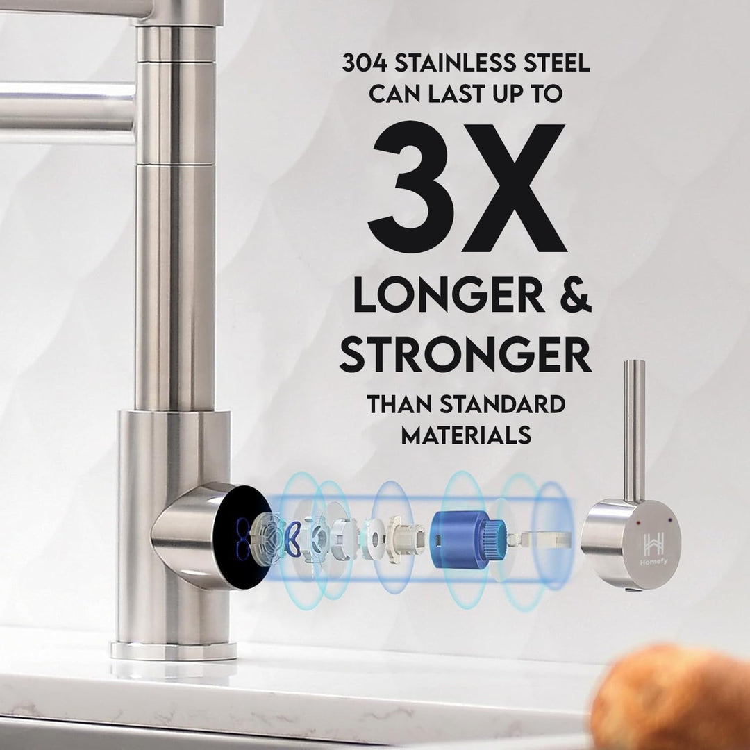 Kitchen Faucet with Sprayer Brushed Nickel