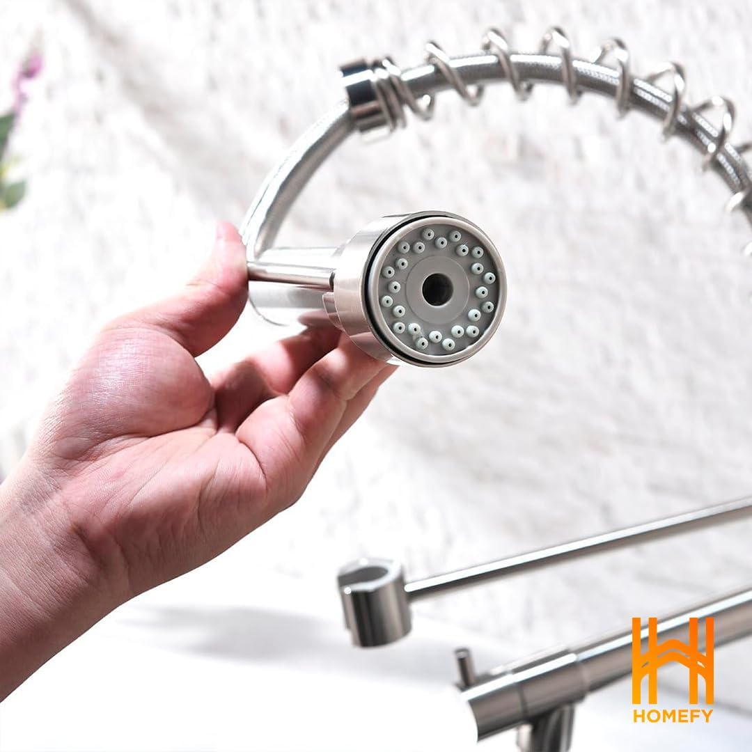 Kitchen Faucet with Sprayer Brushed Nickel