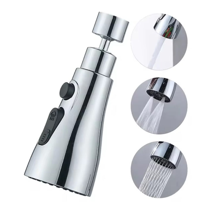 360° Rotatable -3 Function Kitchen Faucet Spray Head