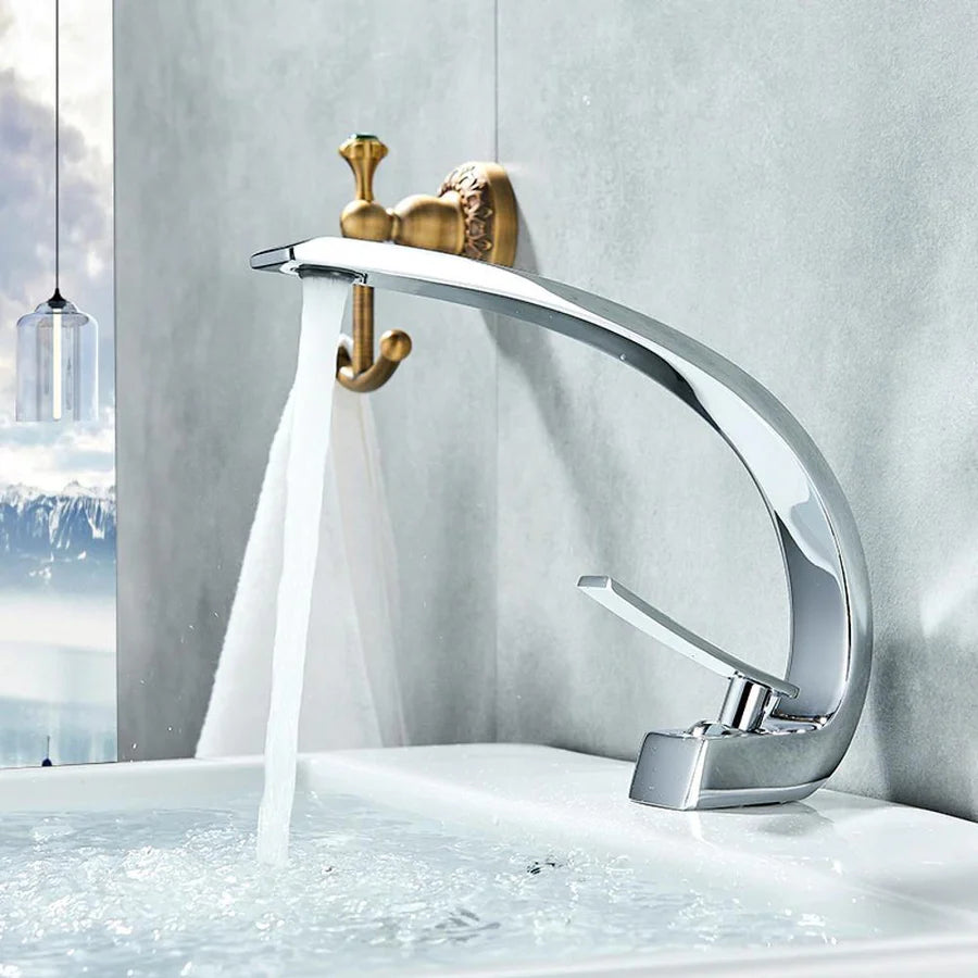 Kastel Basin Faucets Modern Bathroom Mixer Tap Single Handle Single Hole Crane