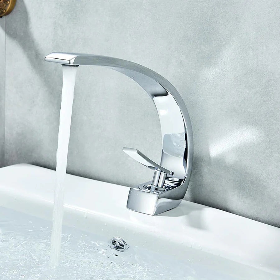 Kastel Basin Faucets Modern Bathroom Mixer Tap Single Handle Single Hole Crane